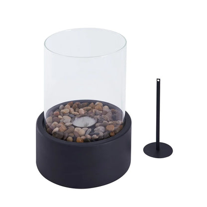 . Indoor / Outdoor Portable Tabletop Fire Pit – Clean-Burning Bio Ethanol Ventless Fireplace - Small