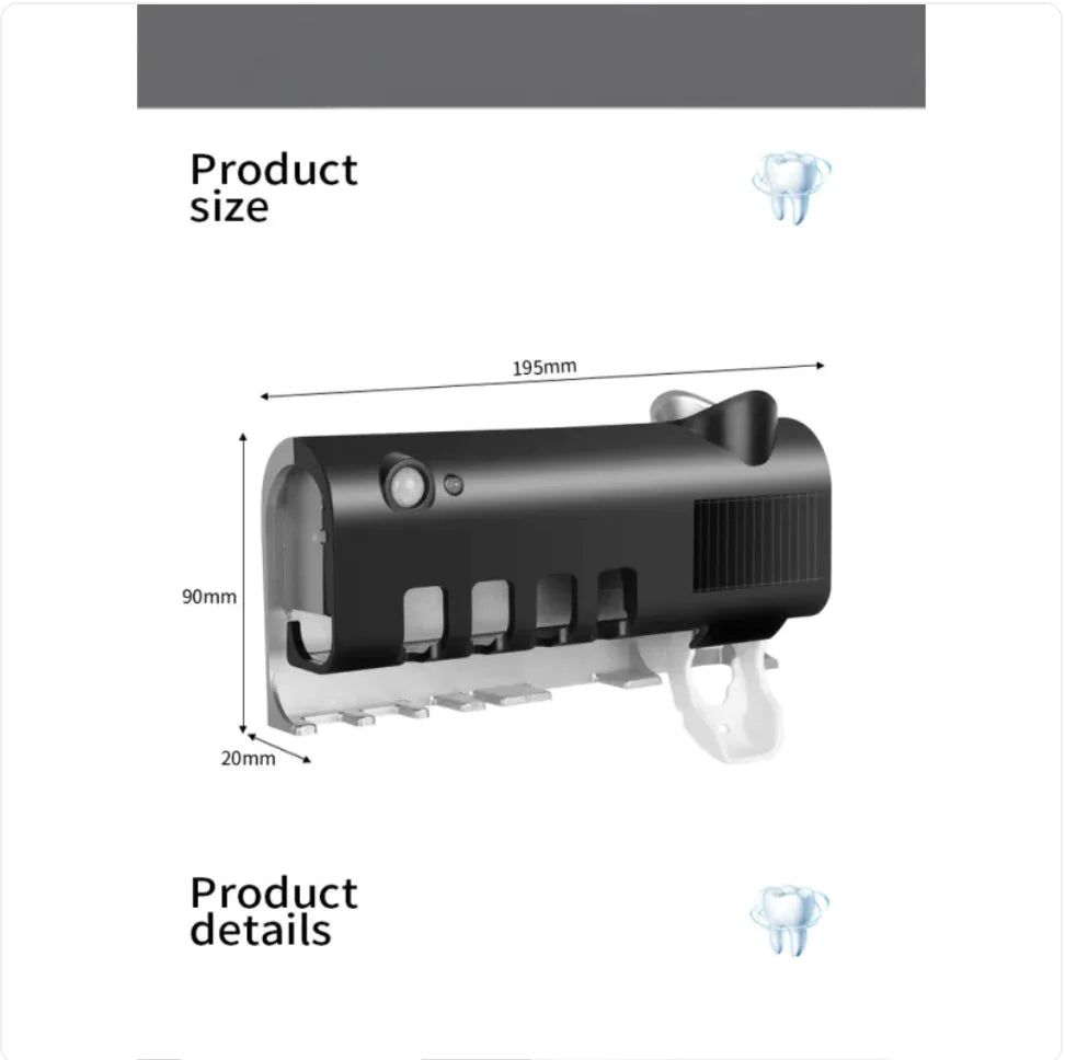 Ultraviolet Toothbrush Cleaner – Wall-Mounted Convenience