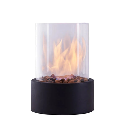 . Indoor / Outdoor Portable Tabletop Fire Pit – Clean-Burning Bio Ethanol Ventless Fireplace - Small